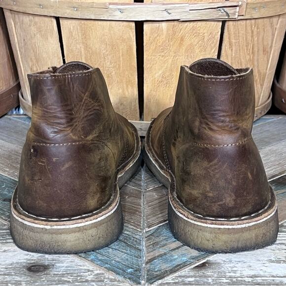 Clarks Originals Beeswax Brown Leather Crepe Sole Desert Chukka Boot Men Size 10 - Picture 6 of 11
